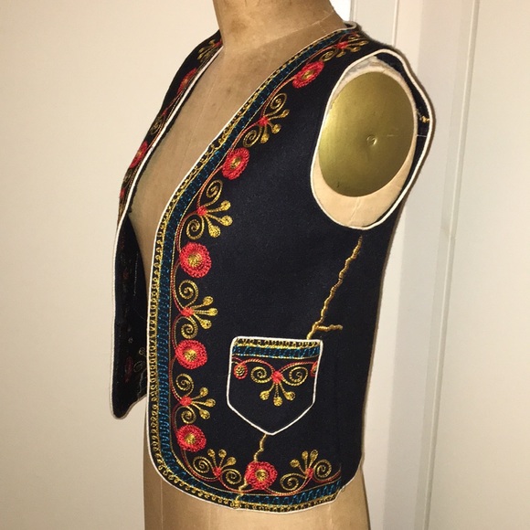 Vintage 1970’s Turkish Hand Embroidered Soutache Vest - Picture 6 of 16